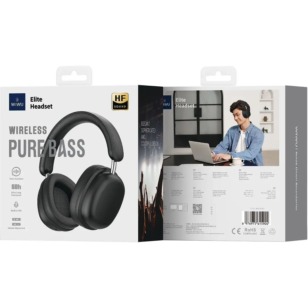 Навушники Wiwu TD-05 Elite Series Black [138419] - фото 4