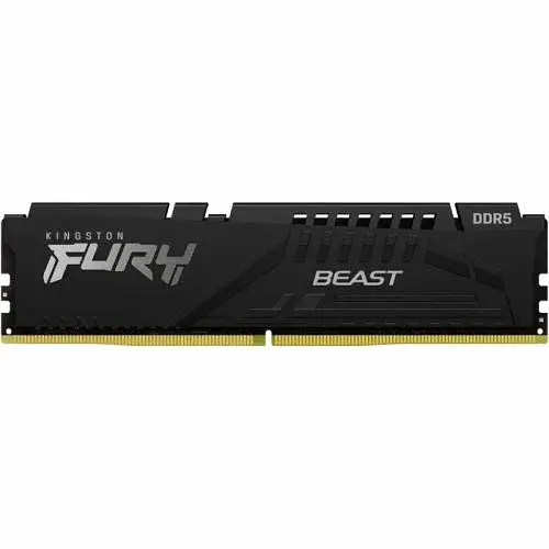 Пам'ять 16Gb x 2 (32Gb Kit) DDR5, 5600 MHz, Kingston Fury Beast, Black, 36-38-38, 1.25V, з радіатором (KF556C36BBEK2-32) - фото 3