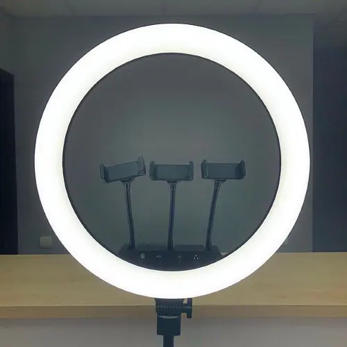 LED лампа 45 см M45 Кільцева чорний - фото 2