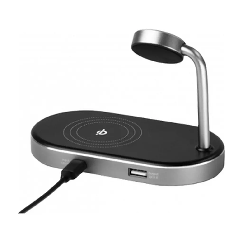 Зарядний пристрій Verbatim 3in1 Apple Watch and iPhone Charging Stand (49556) - фото 6