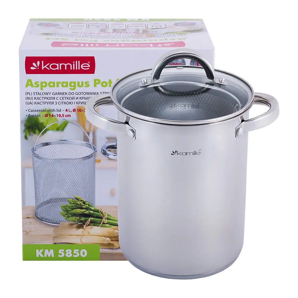 Каструля з друшляком Kamille KM-5850 4.0л