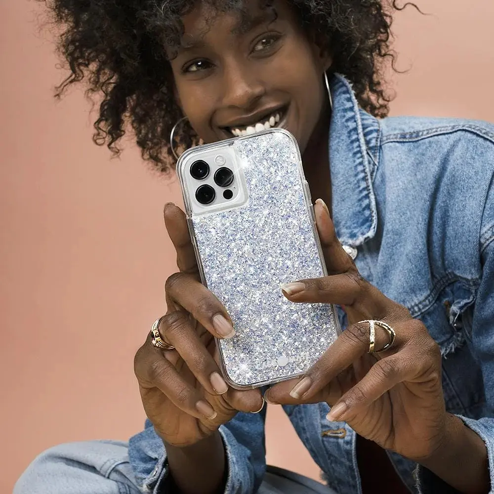 Чохол протиударний з блискітками Case-Mate Twinkle CM043536-00 для iPhone 12/12 Pro (6.1") Stardust (Зоряний пил) - фото 9