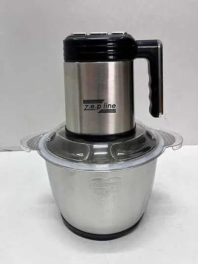 Измельчитель Zepline ZP-00219 6в1 с двумя чашами стекло и нержавеющая сталь 3000 Вт Серебристый - фото 6