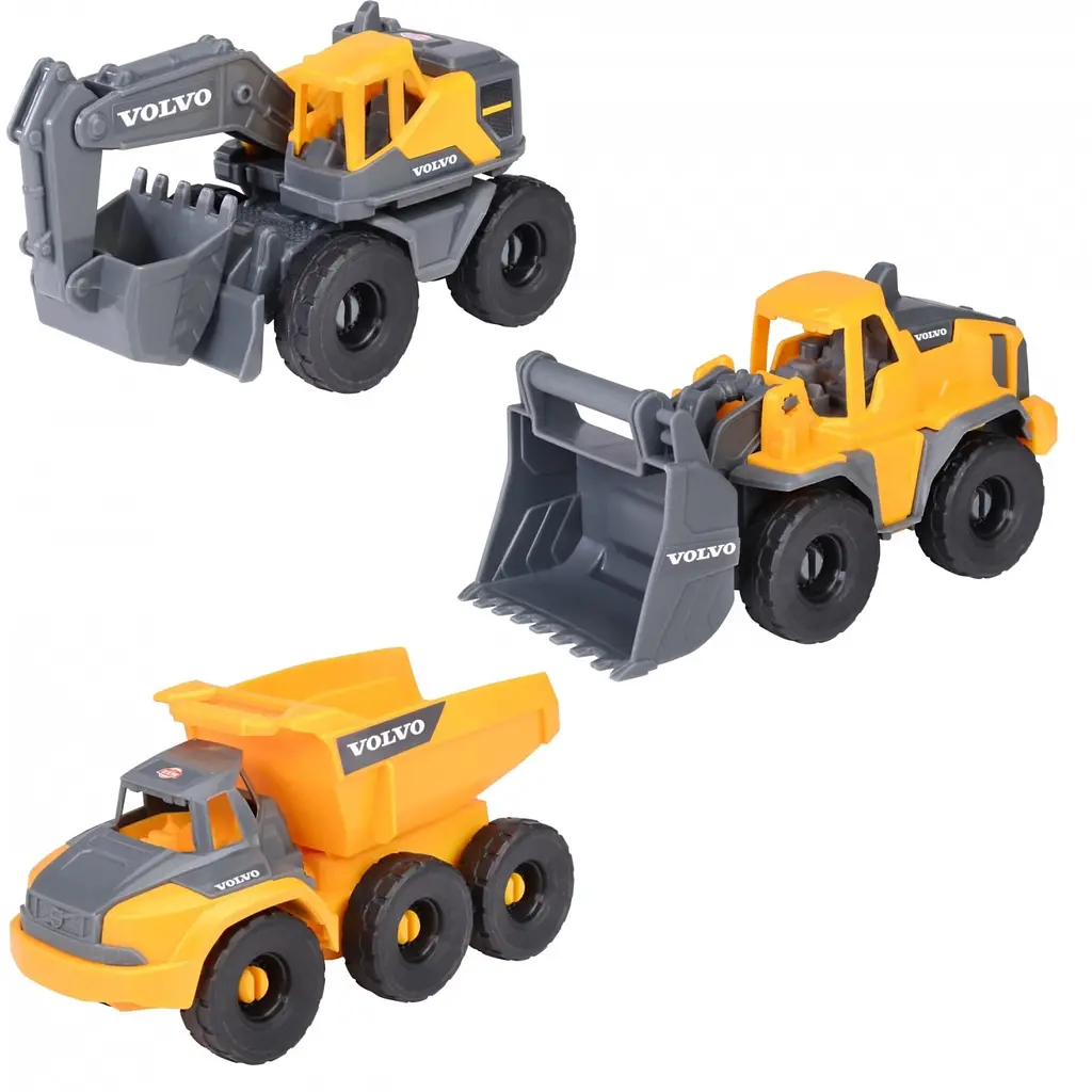 Ігровий набiр Dickie Toys Вольво. Автоконструктор 3 машини (3722015)