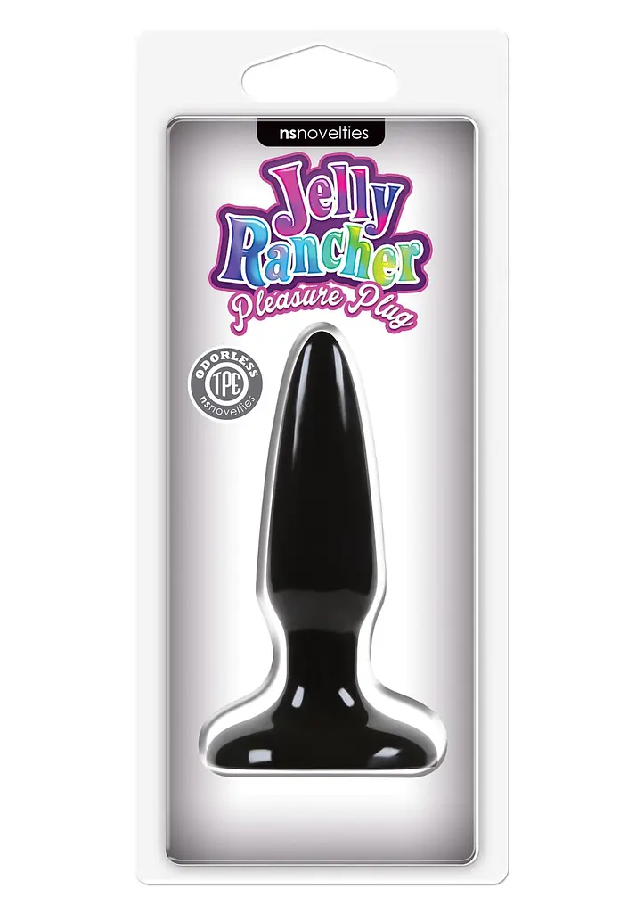 Анальная пробка Jelly Rancher Pleasure Plug Mini 8.5 см (черный) - фото 2