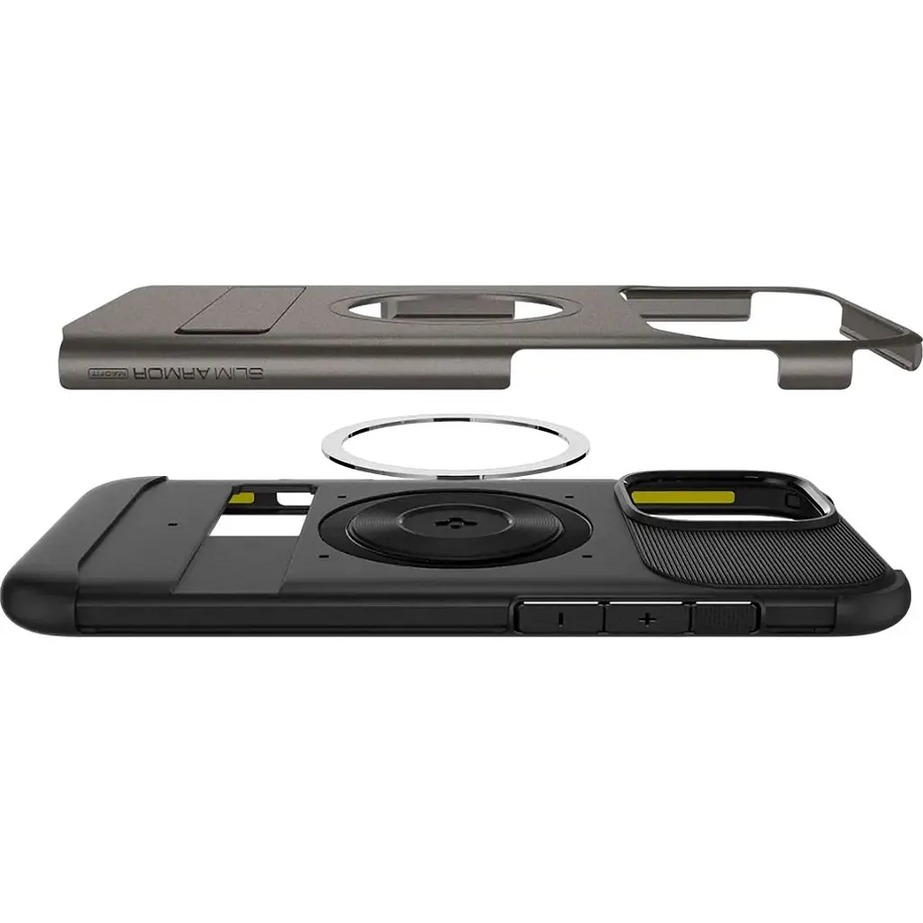 Чохол Spigen Slim Armor with MagSafe для Apple iPhone 16 Pro Max Gunmetal (ACS08033) [115497] - фото 7