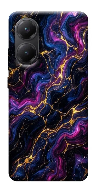 TPU чохол Demsky Purple space marble для Xiaomi Poco X7 Pro