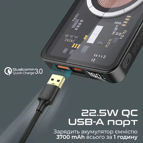 Повербанк Promate TransPack-5 5000 mAh Black (transpack-5.black) - фото 8