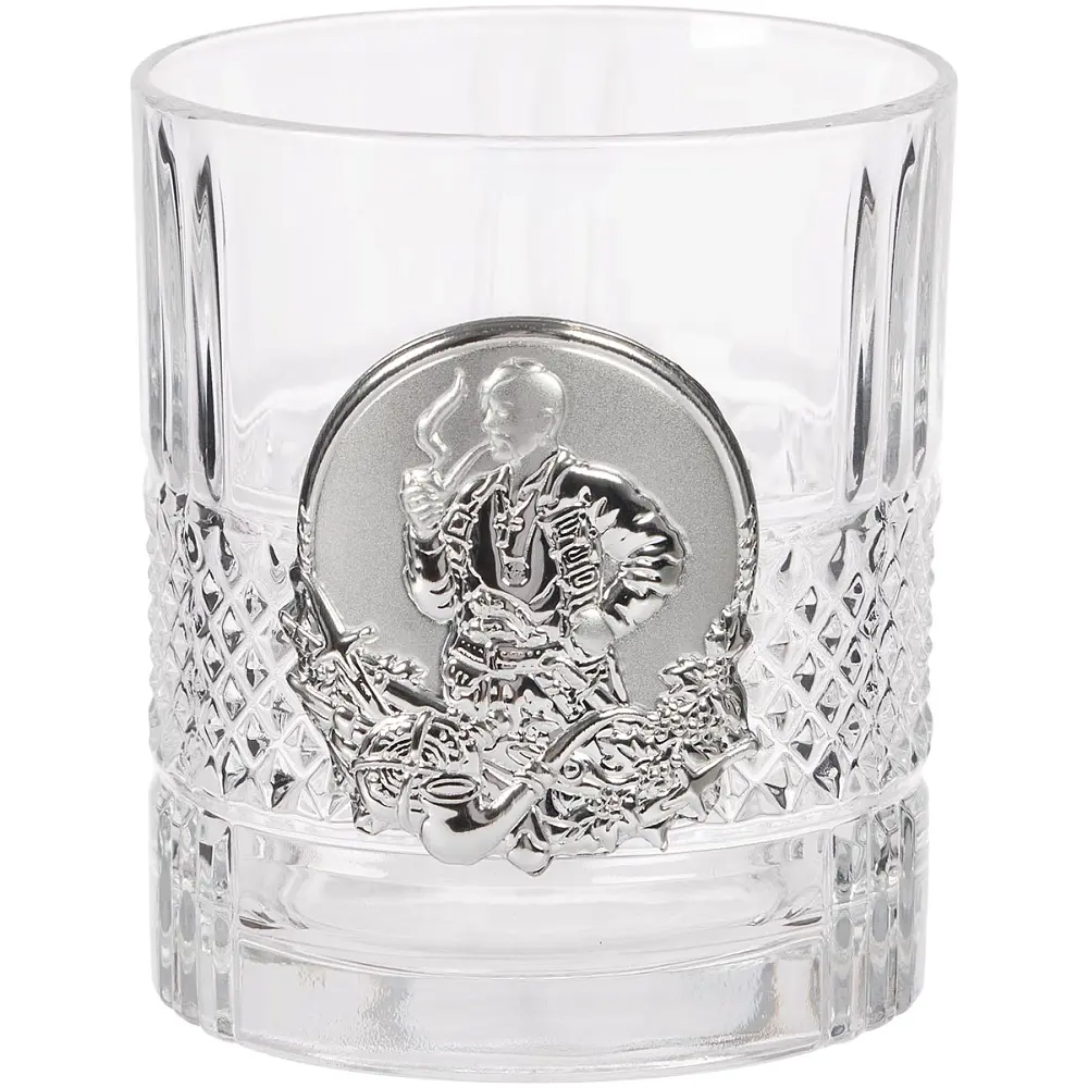 Подарочный набор стаканов Boss Crystal "Казаки" с серебряными накладками - фото 4