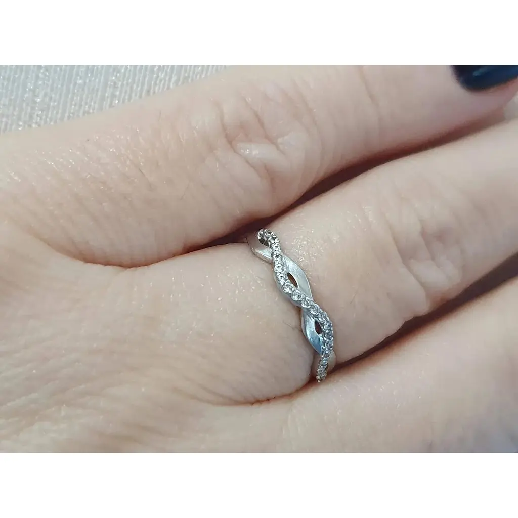 Серебряное кольцо Qvaliz с фианитами. 901-00763 15 - фото 2