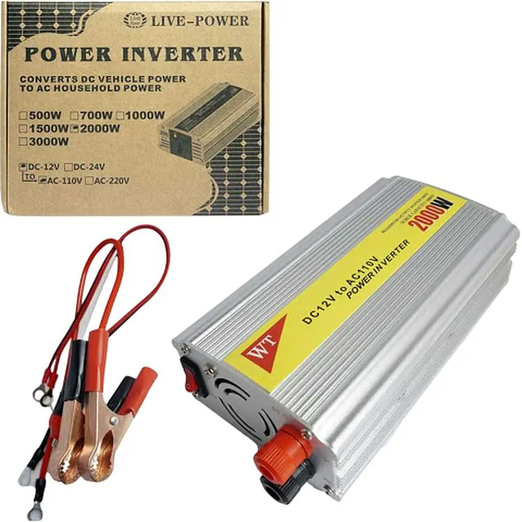 Портативный автомобильный инвертор преобразователь переменного напряжения 12V-220V XPRO STRUM12 DC 2000W (4855_515) - фото 4