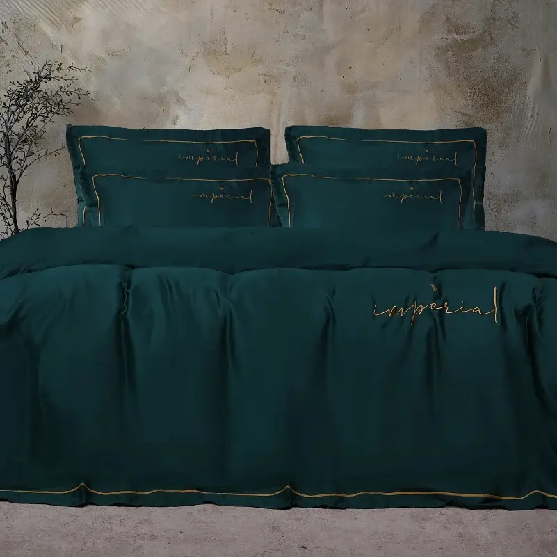 Наволочка MirSon Imperial Tencel №07 Emerald 40х60 см (2200010755794) - фото 2