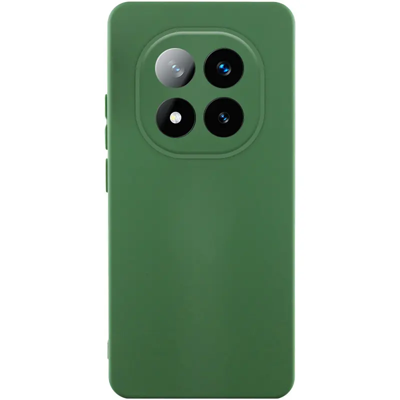 Чохол Ummi Lakshmi Silicone Cover Full Camera (AA) для Xiaomi Poco X7 Зелений / Dark green - фото 1