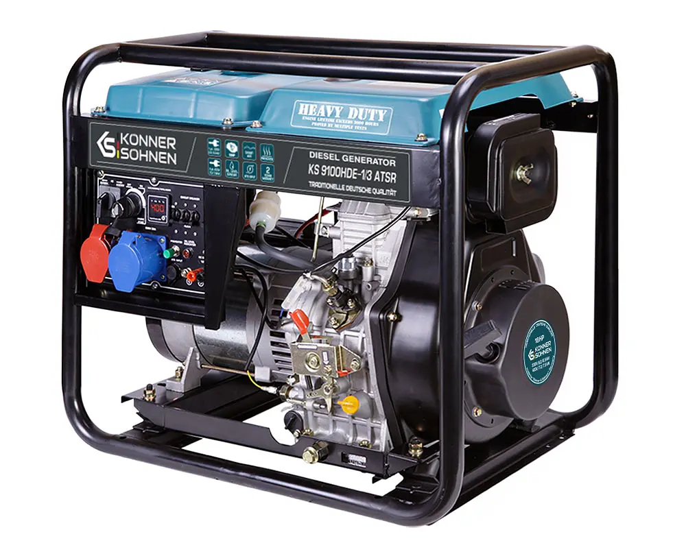 Генератор дизельний Konner&Sohnen 7/7.5 кВт KS 9100HDE-1/3 ATSR - фото 3