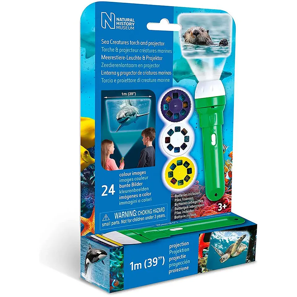 Ліхтарик-проектор Brainstorm Toys Мешканців морів, 3 диски, 24 зображення (N5132) - фото 2