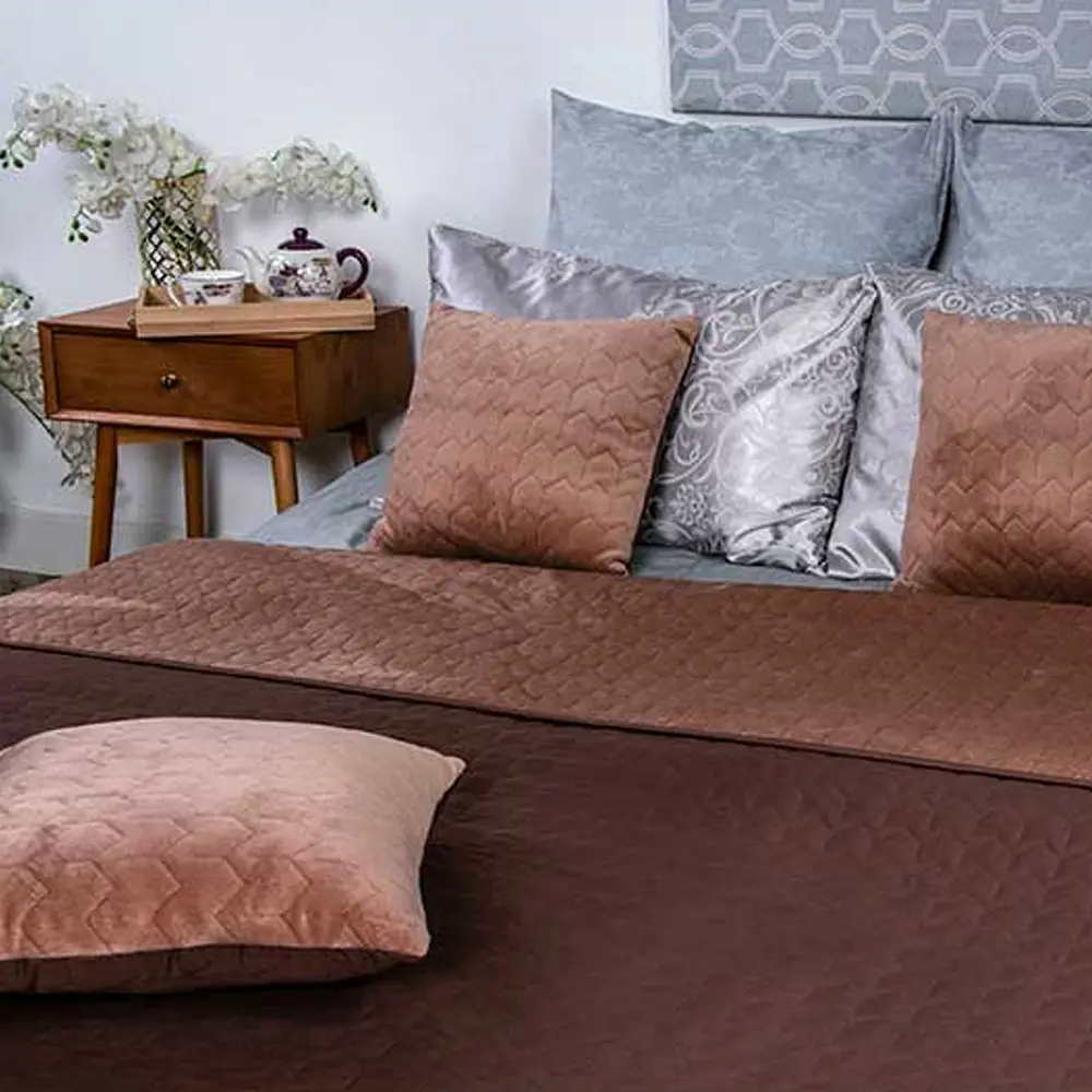 Подушка Руно Velour Cappuccino декоративная, 40х40 см, коричневый (311.55_Cappuccino) - фото 3