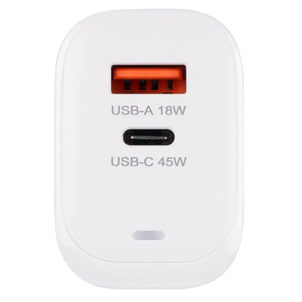 Зарядний пристрій XoKo 1xUSB-C PD45W + 1xUSB QC3.0 GaN white (XK-QC-450) - фото 8