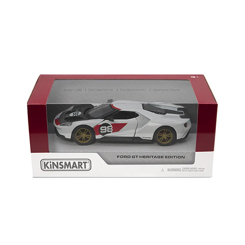 Металева інерційна легкова модель Ford GT Heritage Edition 5", відкриваються двері (В асортименті) - фото 2