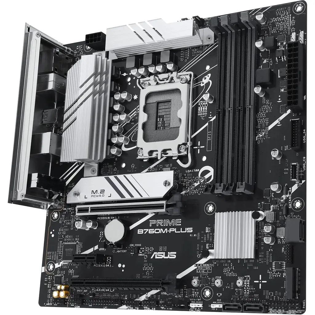 Материнська плата Asus Prime B760M-PLUS s1700 B760 4xDDR5 M.2 HDMI DP mATX - фото 4