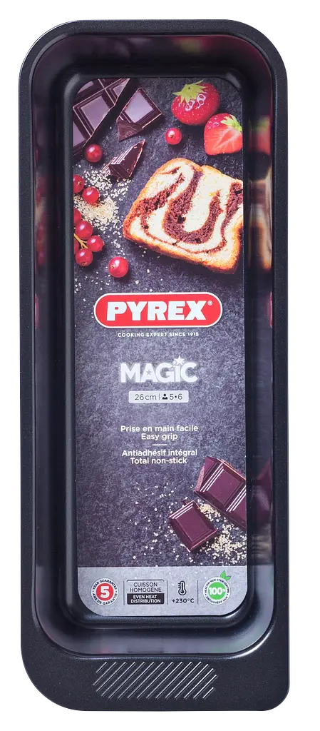 Форма для кекса Pyrex Magic прямоугольная металлическая 26 см (MG26BL6/7646) - фото 3