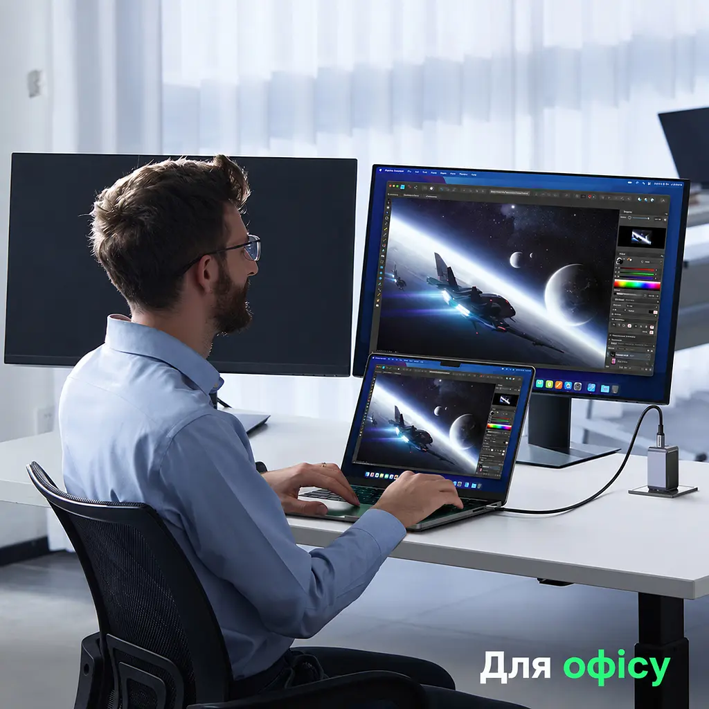Мережевий зарядний пристрій UGREEN X553 до 65 Вт 2 USB-C + USB-A PD 3.0 QC 4.0+ PPS (35042) - фото 14
