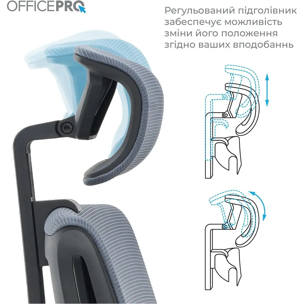 Офісне крісло OfficePro Harmony OC310-B-G-G Black/Gray [175037] - фото 10