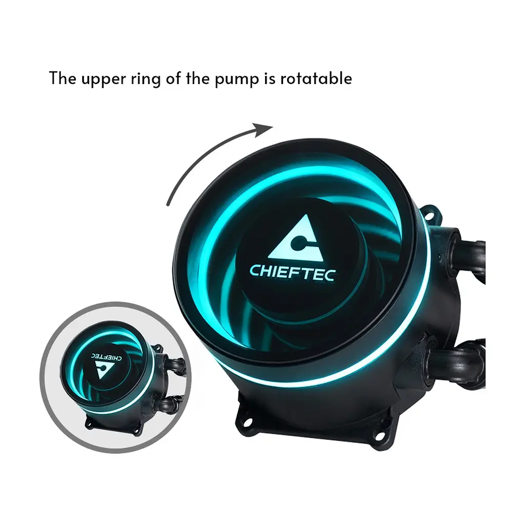 Система рідинного охолодження Chieftec Iceberg 360 DARK (CLC-360-BLK) - фото 2