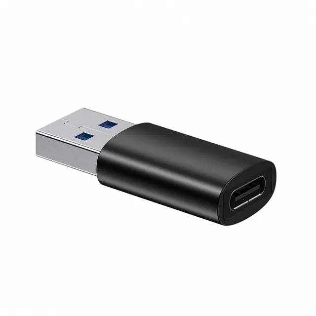 Адаптер Baseus Ingenuity Series Mini OTG Adaptor USB 3.1 мама to Type-C тато чорний - фото 2