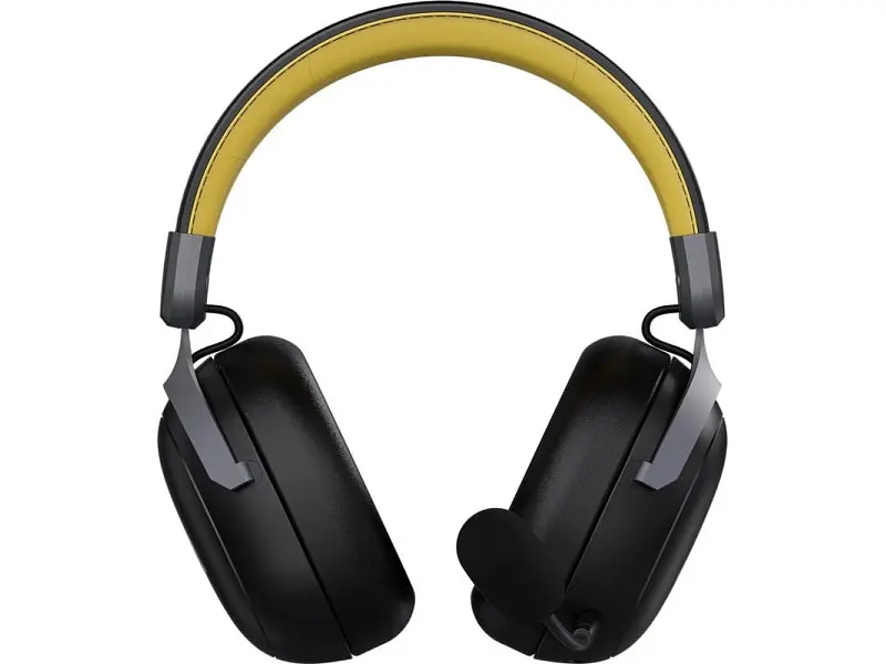 Навушники з мікрофоном Ajazz AHM08 MAX Black/Gray/Yellow (AHM08-MAX-BGY) - фото 2