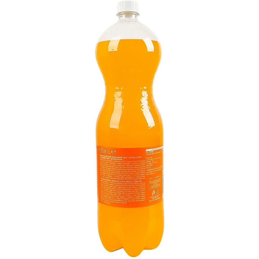 Напій Fanta Апельсин з апельсиновим соком з підсолоджувачем без цукру 1.75 л - фото 2