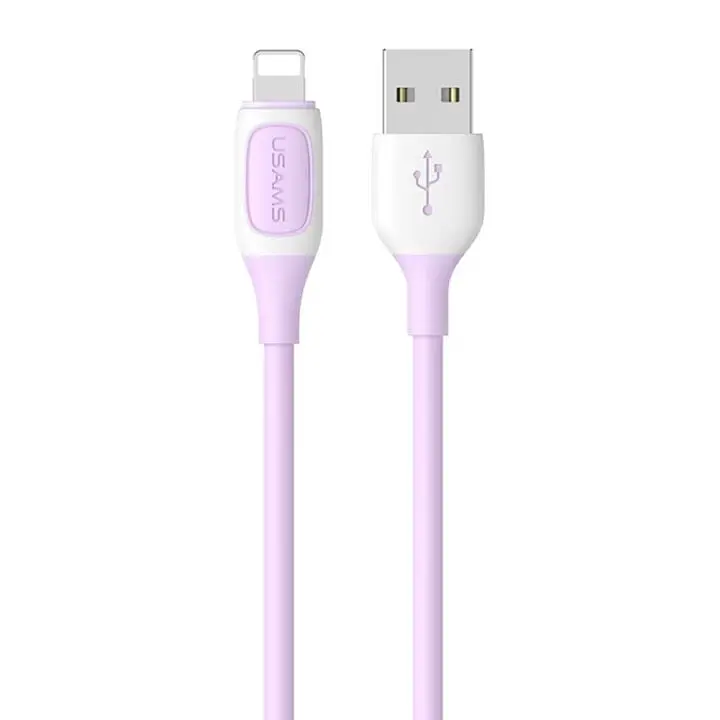 Кабель Lightning USAMS USB to Lightning 1m Фіолетовий (6958444903293) - фото 2