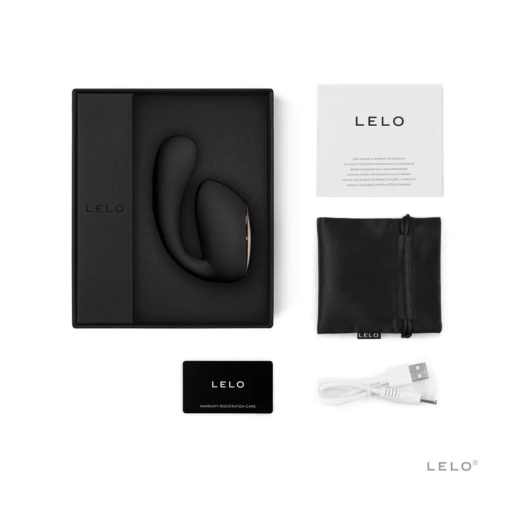 Смарт-вібратор LELO Ida Wave Black, вагінально-кліторальний, технологія WaveMotion, 2 мотори - фото 6