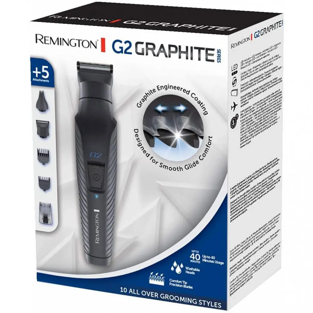 Машинка для стрижки + тример Remington Graphite Series G2 PG2000 - фото 8