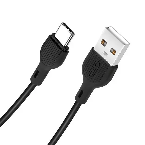 Кабель XO NB200 USB cable для Type-c 2.1A/1M Чорний - фото 3