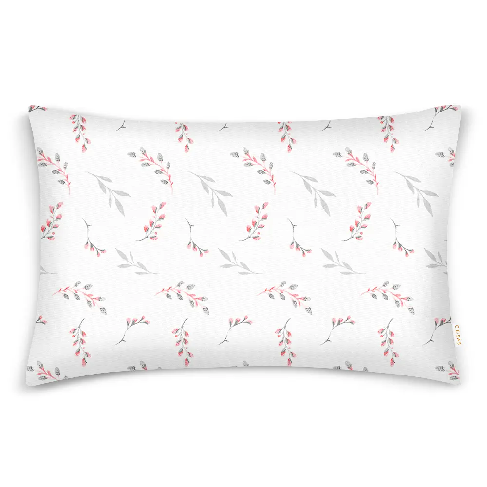 Комплект постільної білизни Cosas євро без простирадла PINE BRANCHLETS 200 x 220 см (BudRoseGray_200_2) - фото 3