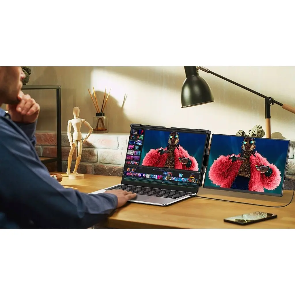 Портативний монітор UPERFECT 14` 2K Triple with 360° [116434] - фото 10