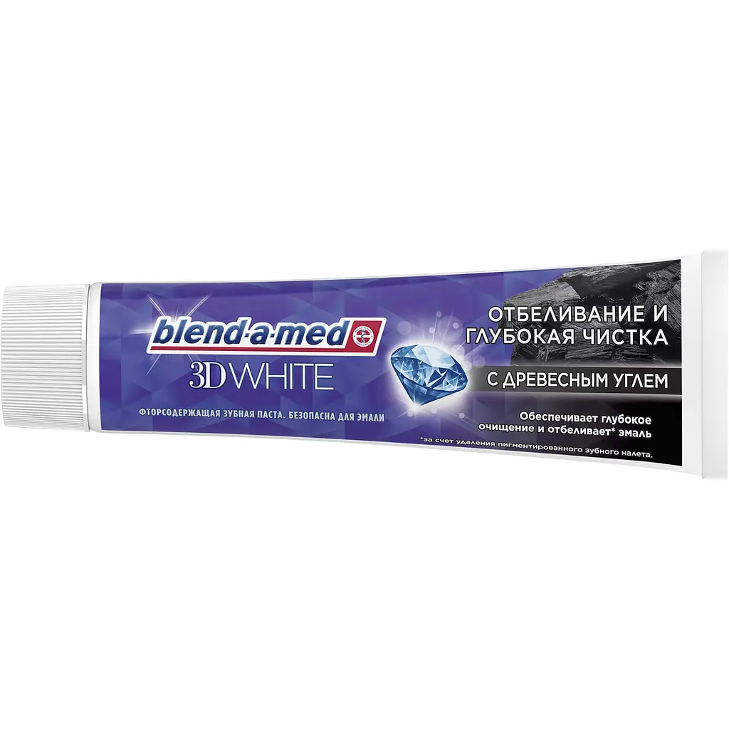 Зубна паста Blend-a-med 3D White Глибоке чищення з екстрактом деревного вугілля 100 мл - фото 2