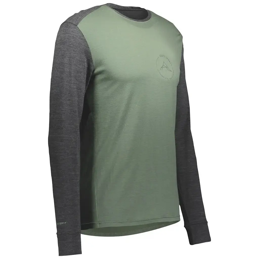 Термокофта Scott Defined Merino Green/Dark Grey XL (1081-277772.7039.009) - фото 3
