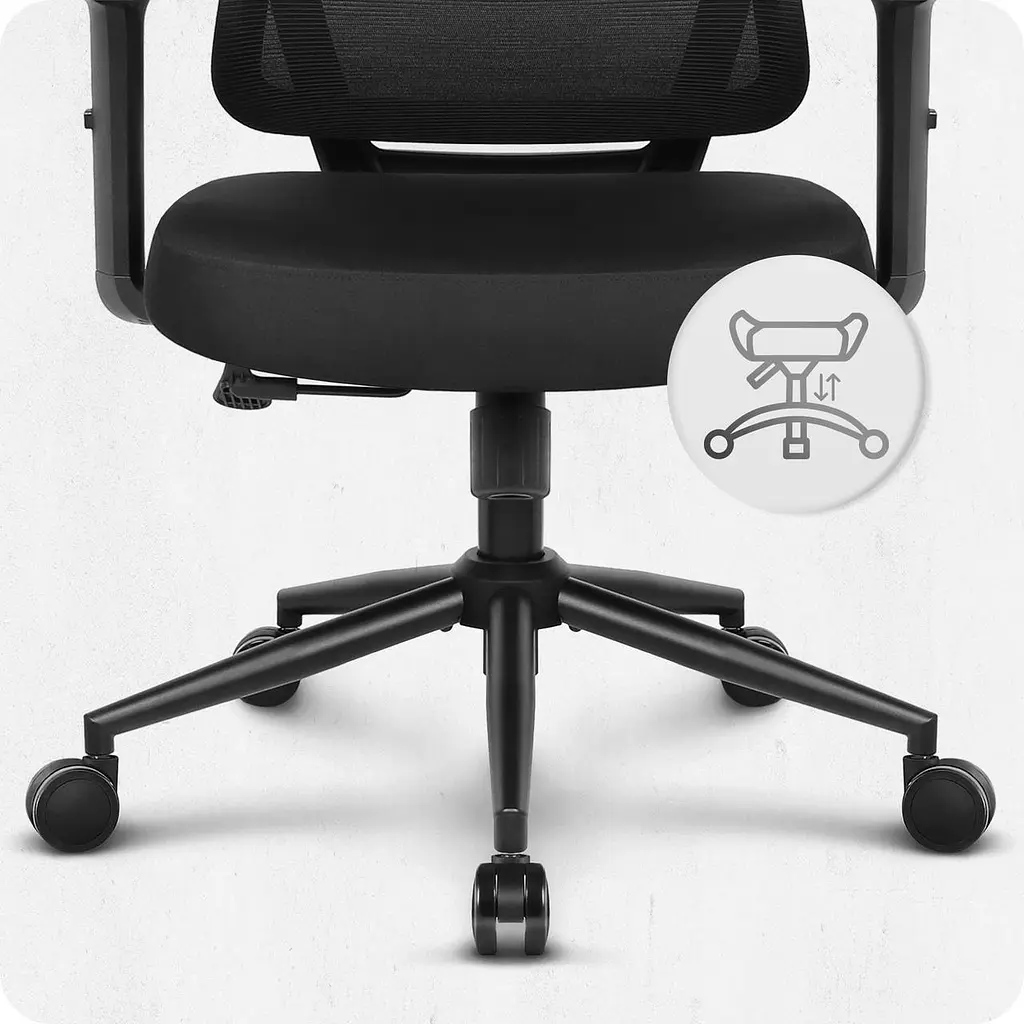 Кресло офисное Cabro C506 Black ткань - фото 5