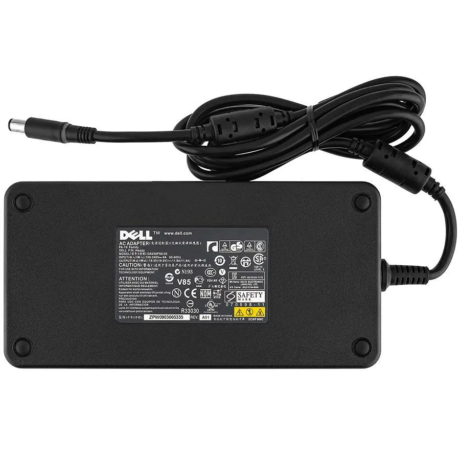 Блок живлення для ноутбука Dell 19.5V 11.8A 230W 7.4*5.0-PIN Чорний RECTANGULAR - фото 2