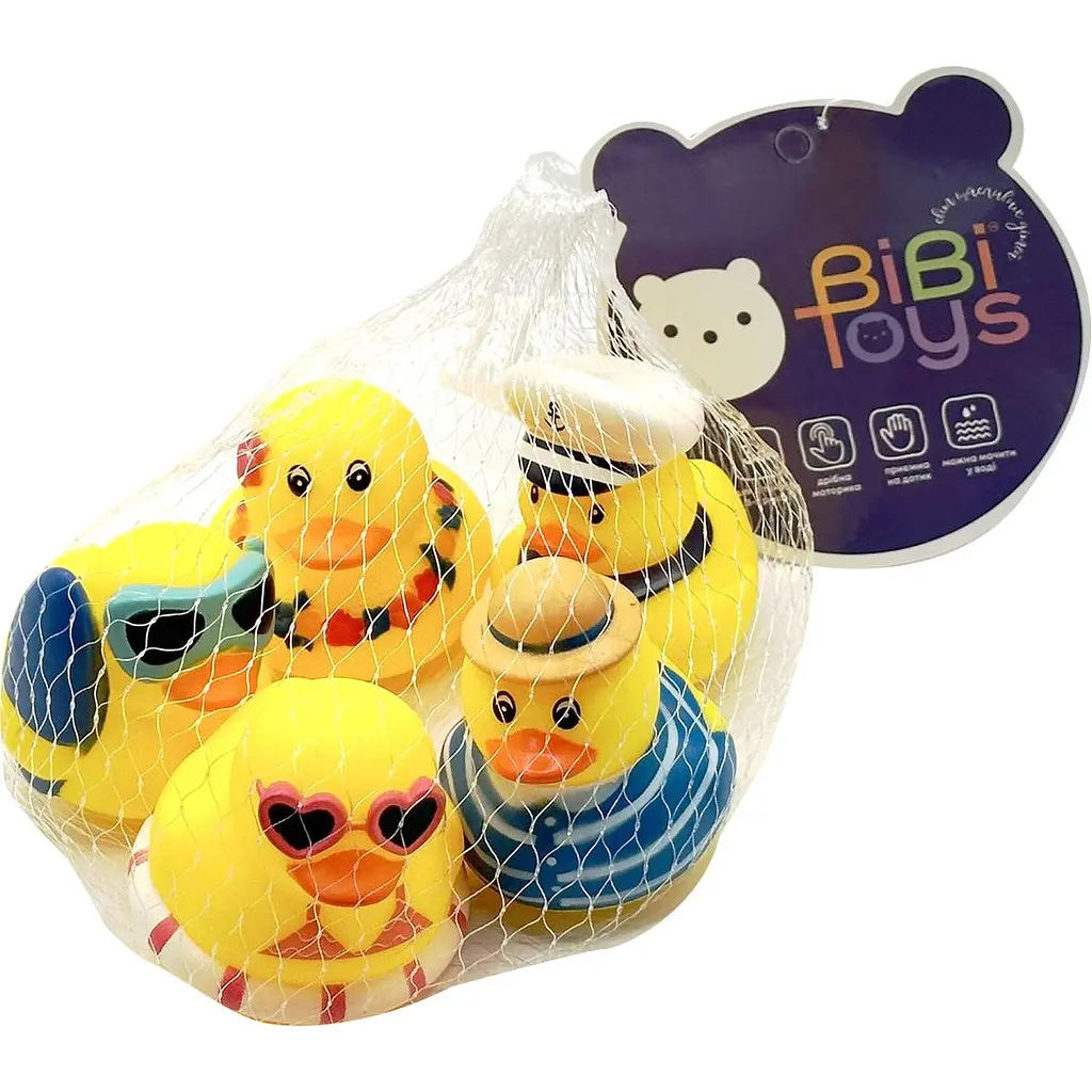 Набір іграшок для купання Bibi Toys Друзі 5 шт. (760967BT) - фото 2