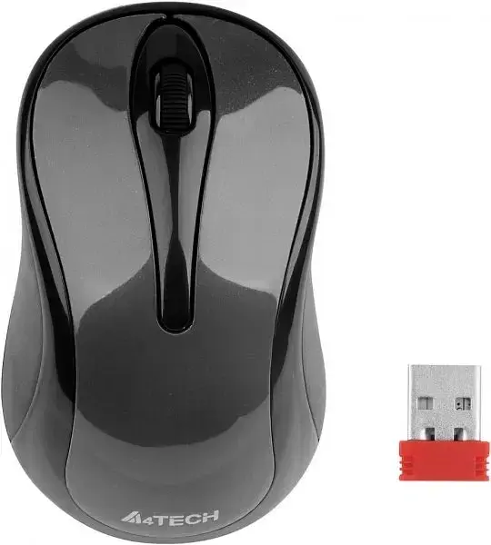 Мишка бездротова A4-Tech G3-280N USB Glossy Grey - фото 3
