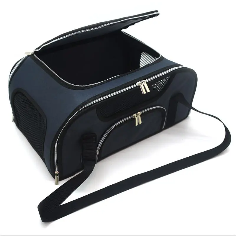 Авіа-Сумка переноска Zoo-hunt для котів та малих порід собак №1 30х45х20 см сіра - фото 7