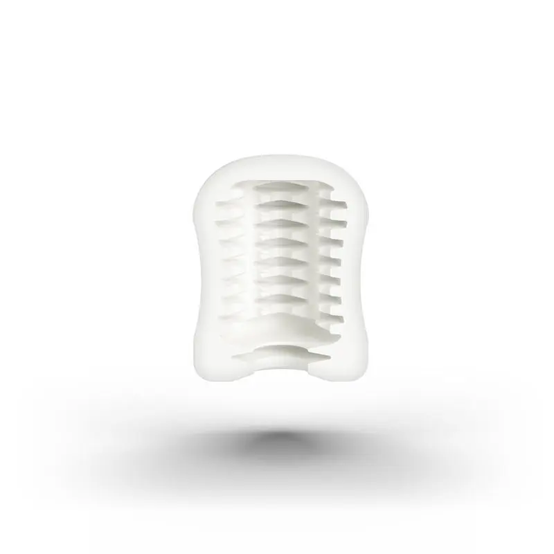 Мастурбатор Mystim MasturbaTIN Ribbed Rita, 4.4х1.4 см (білий) - фото 2
