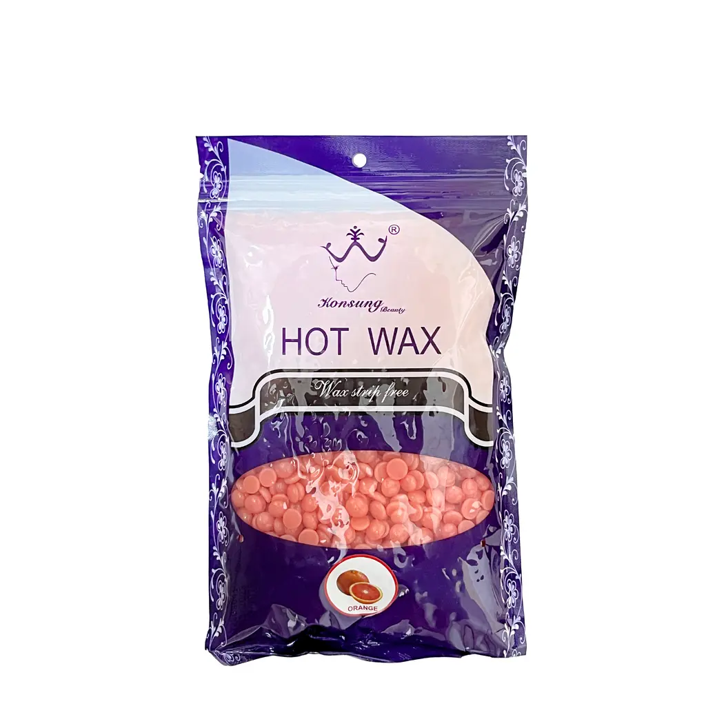 Віск плівковий для депіляції в гранулах Konsung Hot Wax 300 гр (в асортименті), Orange - фото 1