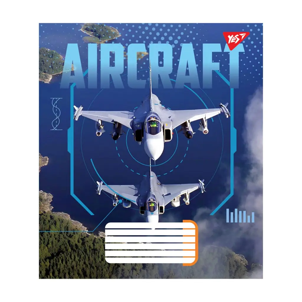 Зошит Yes Aircraft 60 аркушів клітинка (767137), в асортименті - фото 3