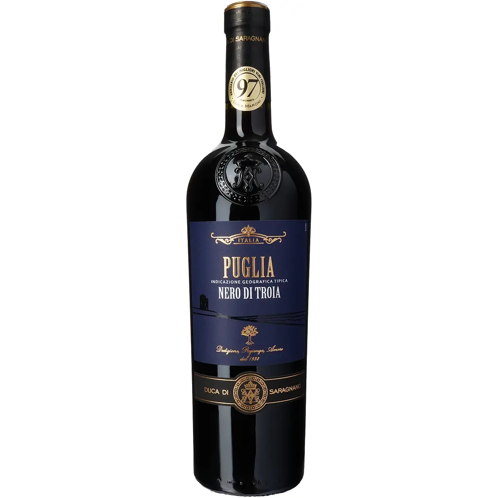 Вино Duca Di Saragnano Nero Di Troia Puglia IGT червоне напівсухе 0.75 л