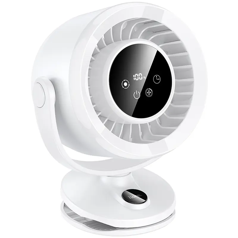 Портативний вентилятор HX608 handheld folding fan 3600 mAh White Hoco teh0029483 - фото 2