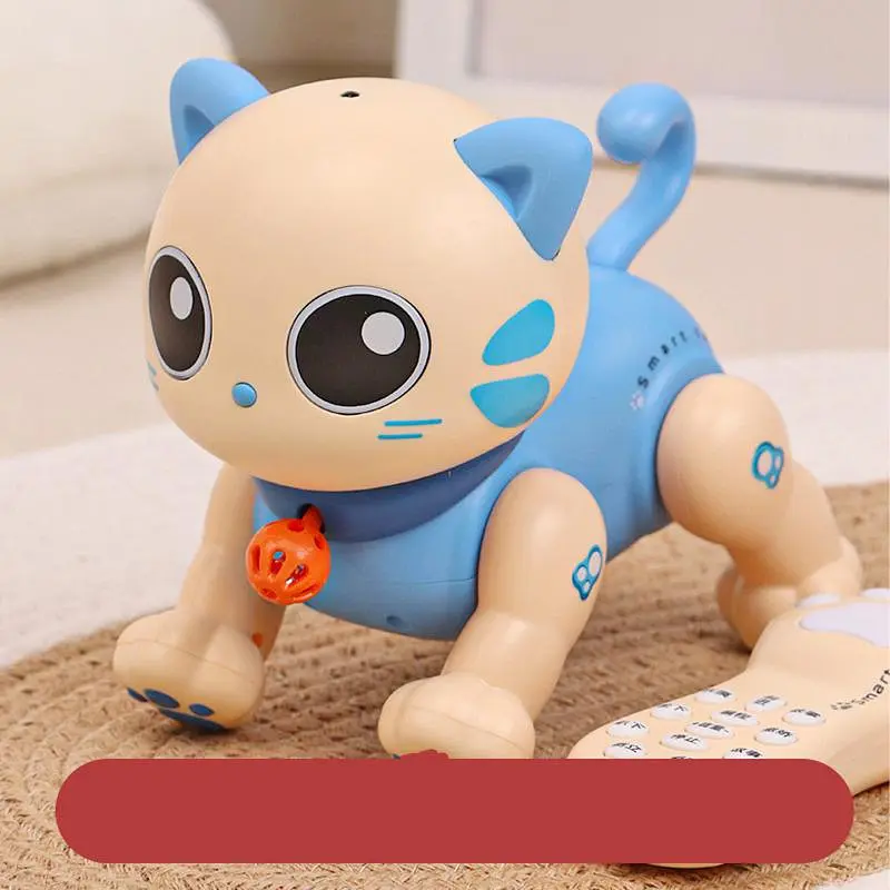 Интерактивная игрушка Котенок-Робот SHT K31 Blue - фото 3