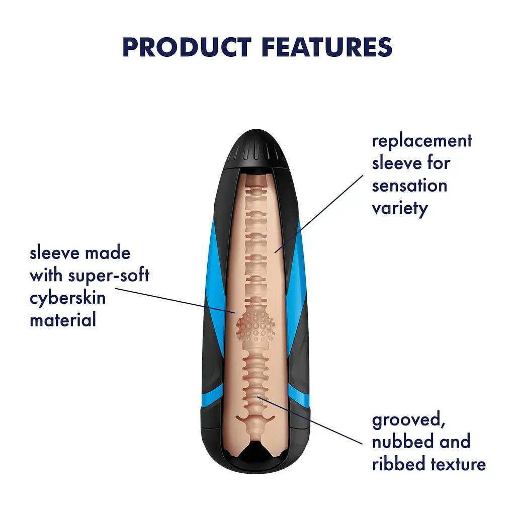 Запасний рукав-вставка для мастурбатора Satisfyer Men TRI DELIGHTS - фото 2
